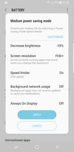 How to improve the battery life of Samsung Galaxy S8?