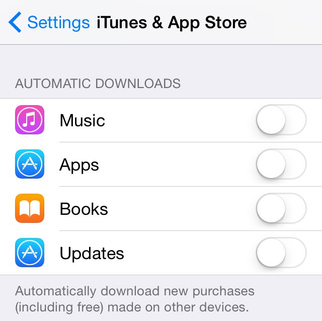 How to speed up a slow iPhone: Automatic downloads
