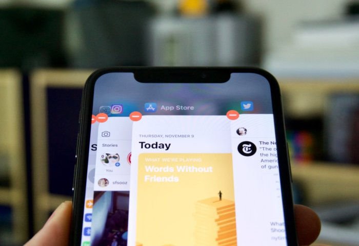 How to close apps on iPhone X: App switcher
