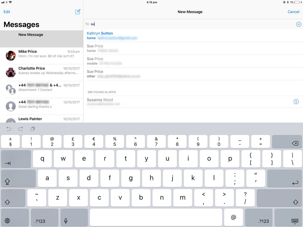 How to send a text from an iPad: iMessage